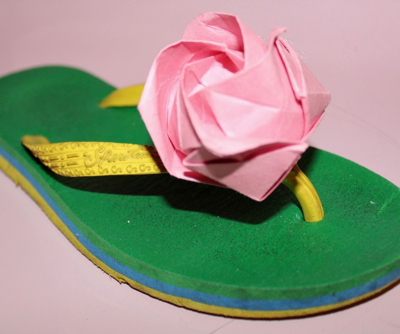 Beautify Your Slippers -- Rose Slipper