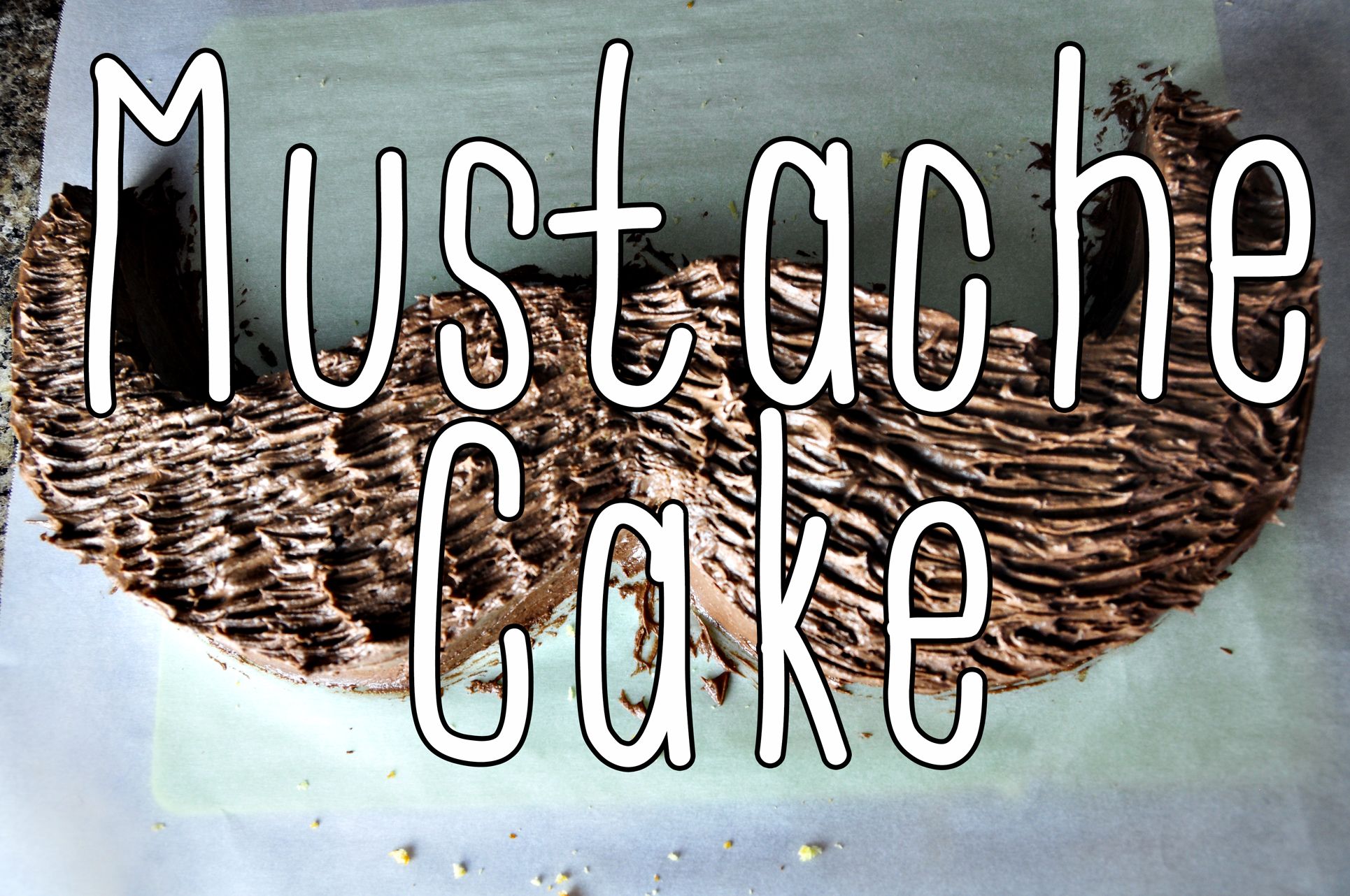 Easy Mustache Cake for Father's Day