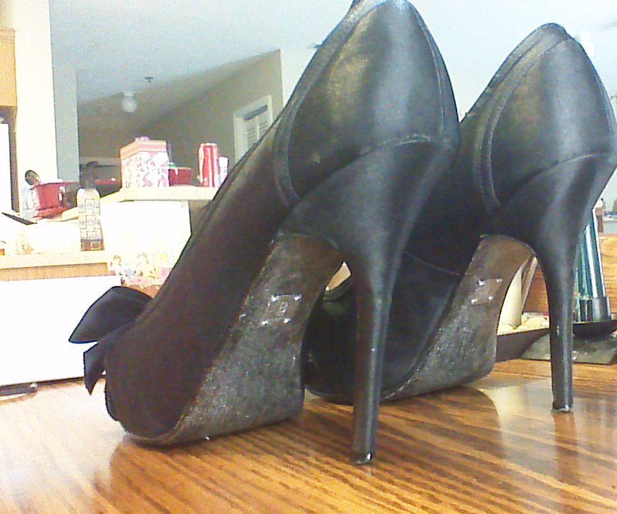 Glittery Heel Makover