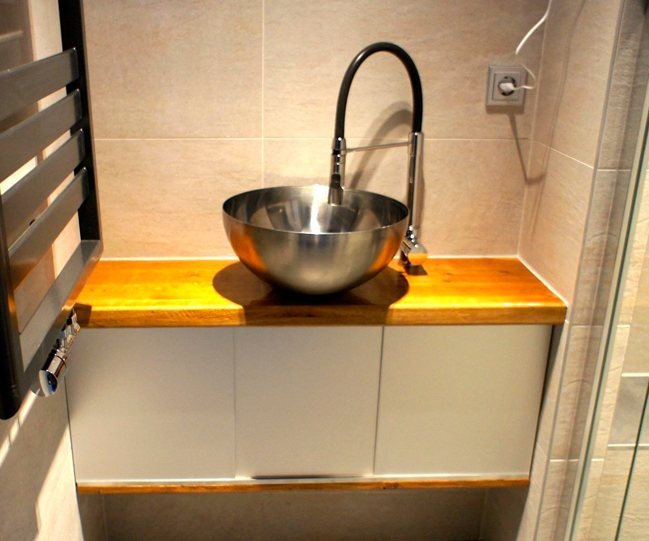Bathroom Cabinet With Ikea Bowl