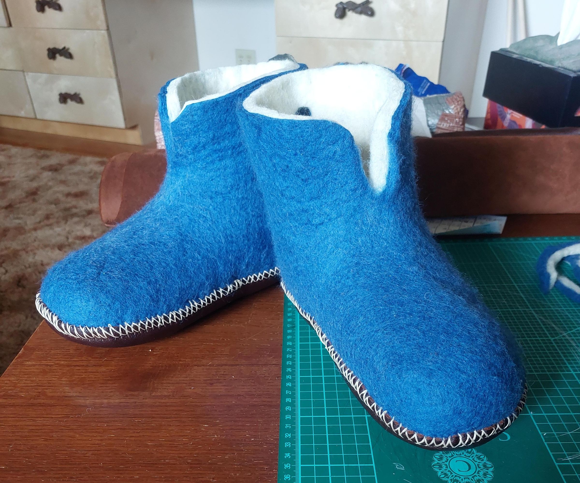 Felted Wool Booties