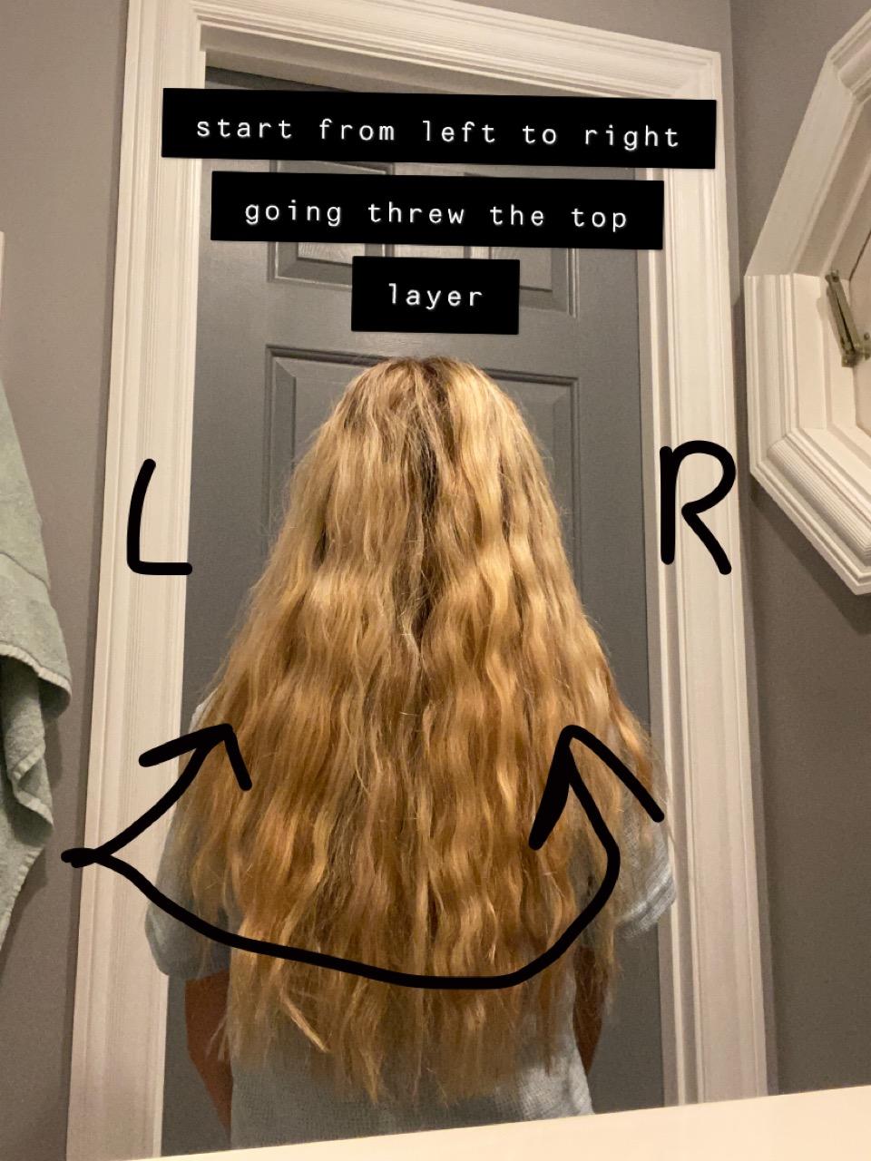 After You Spray, Begin Straightening From Left to Right.