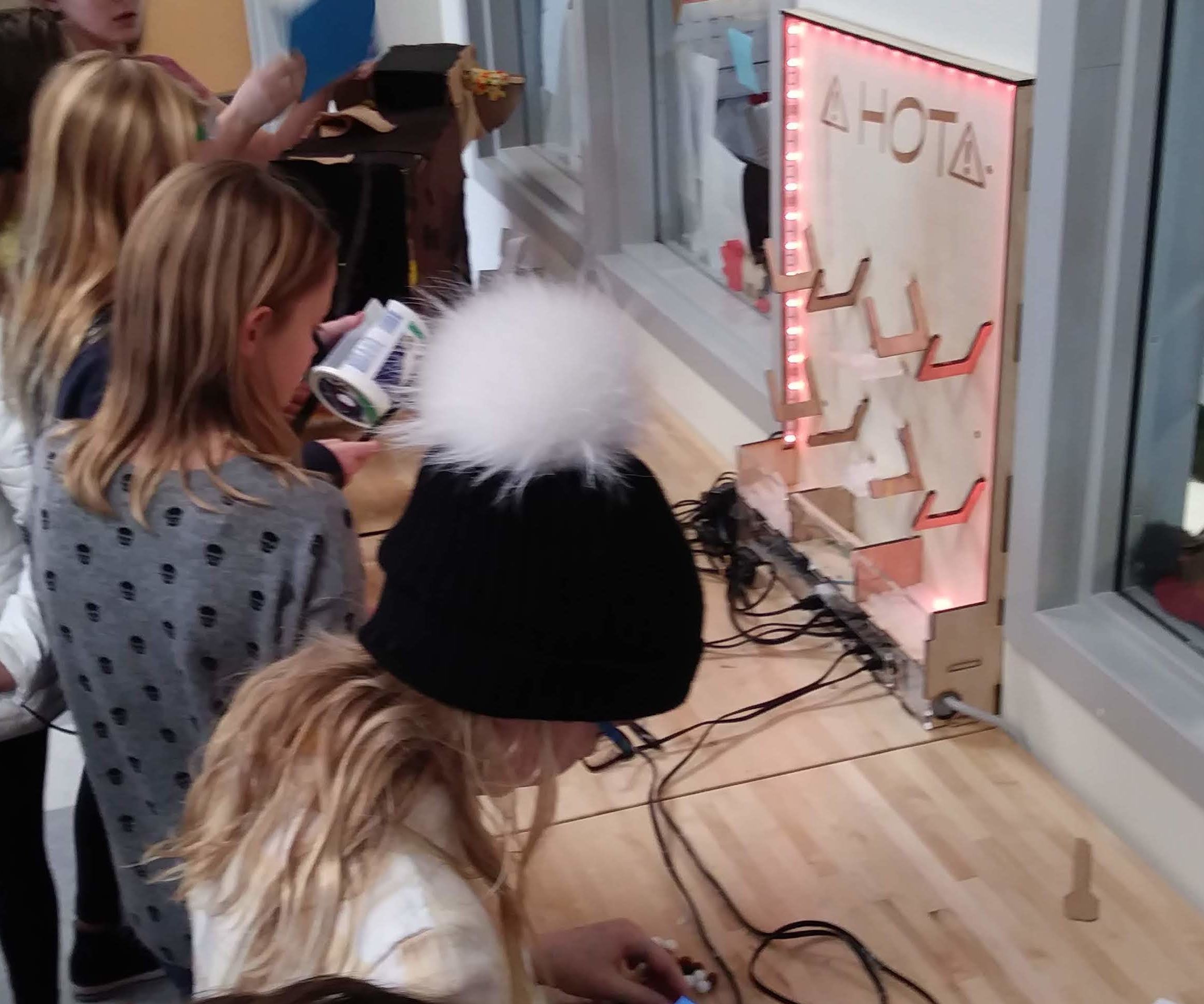 Glue Gun Holder With Flickering LEDs