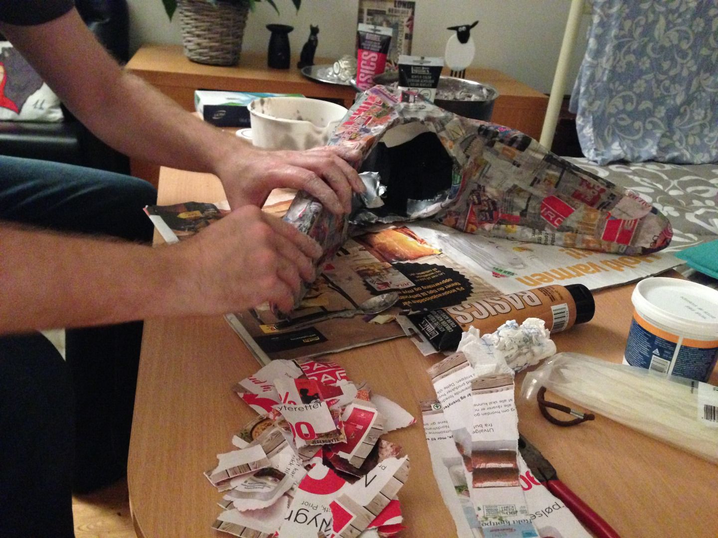 Beetlejuice,The Maitlands, Paper Mache 7 Steps (with Pictures