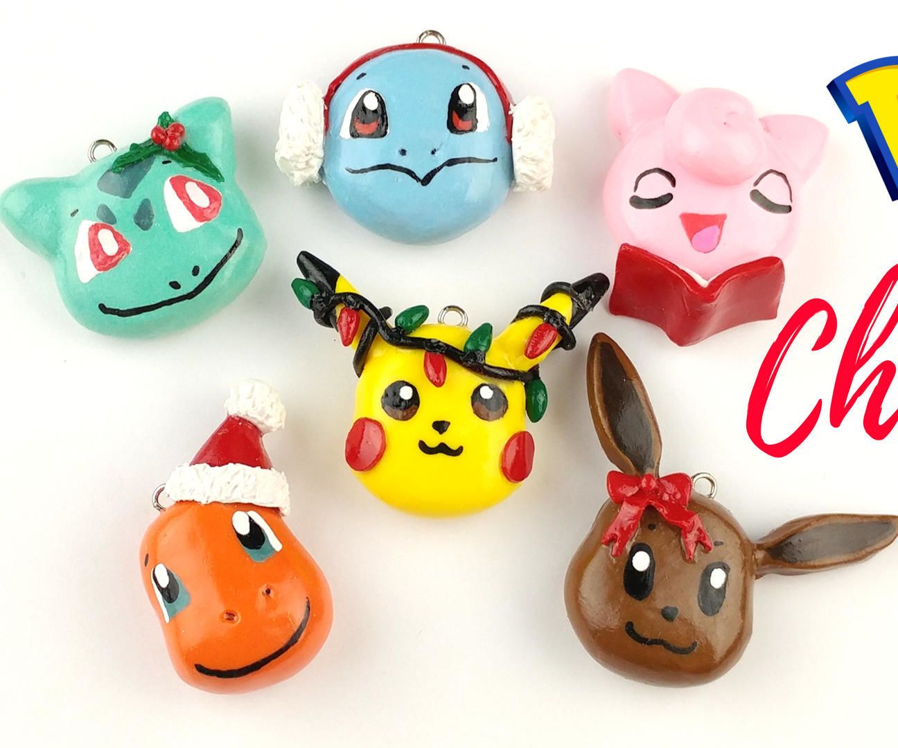 ❄️DIY Pokemon Christmas Charms❄️Polymer Clay Tutorial
