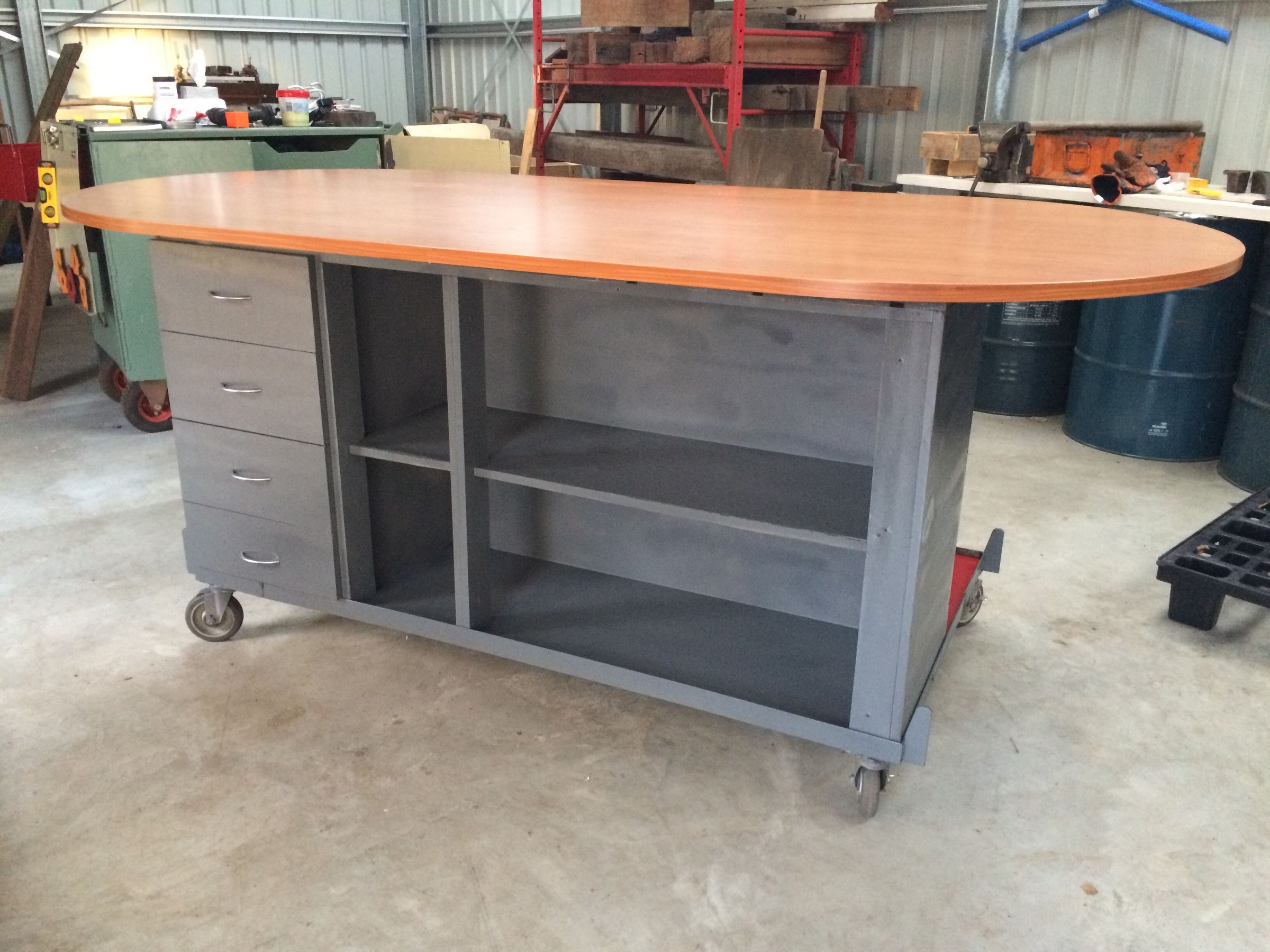 Workshop Island From Kitchen Unit