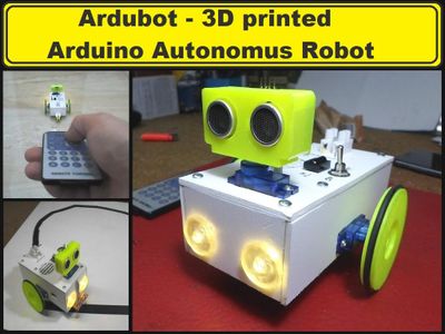 DIY Ardubot - 3D Printed Autonomus Arduino Robot