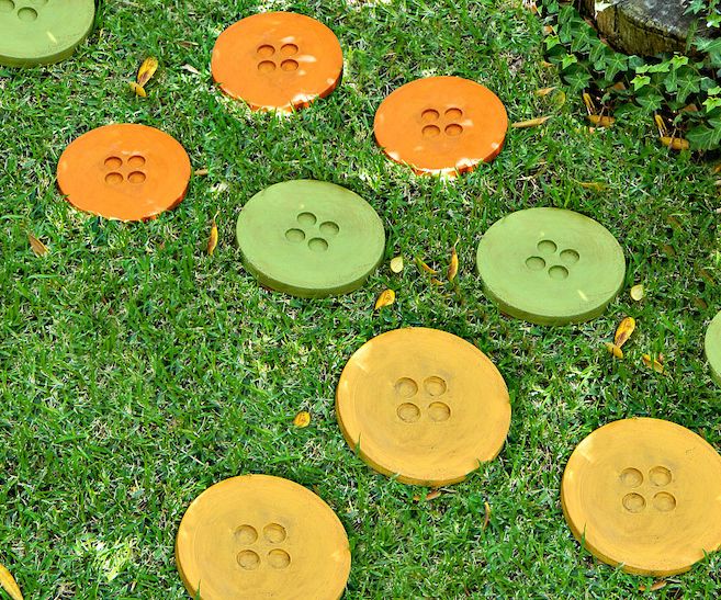 Button Stepping Stones