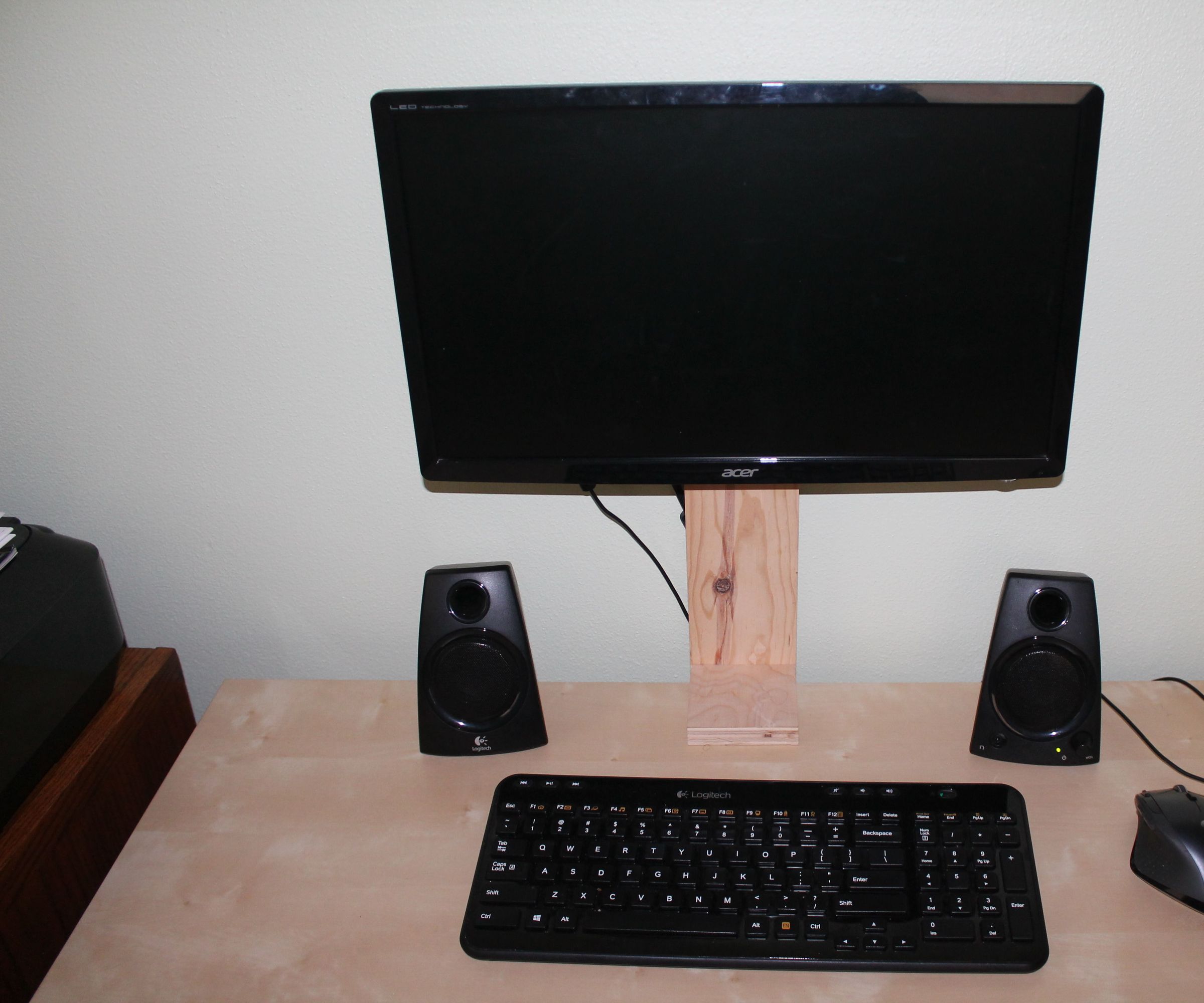 Budget Friendly Computer Monitor Stand ($10)