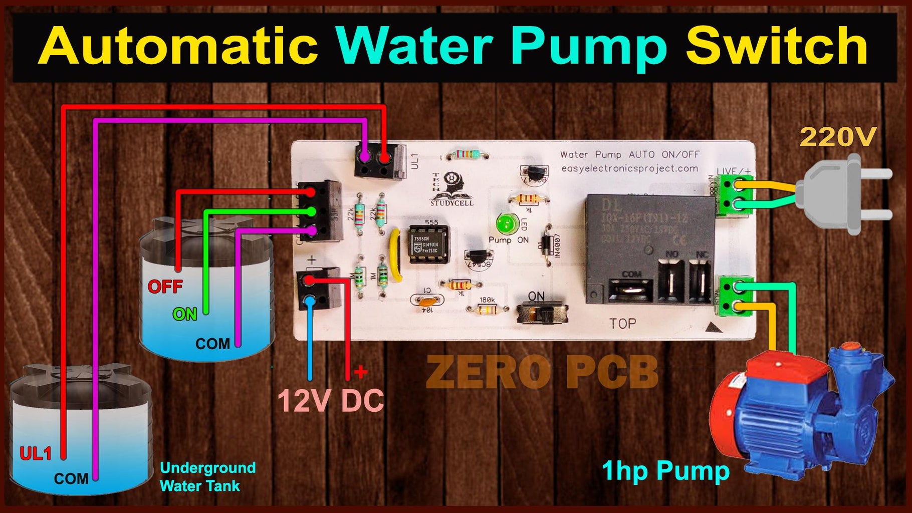 Automatic Water Level Controller for Submersible Pump and Overhead Tank ...