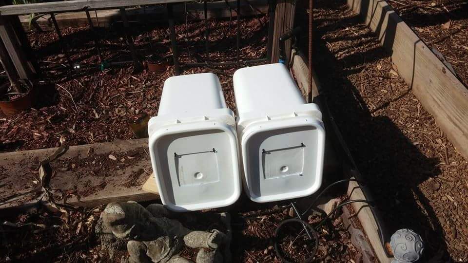 Nest Boxes With Acess Doors From Buckets...