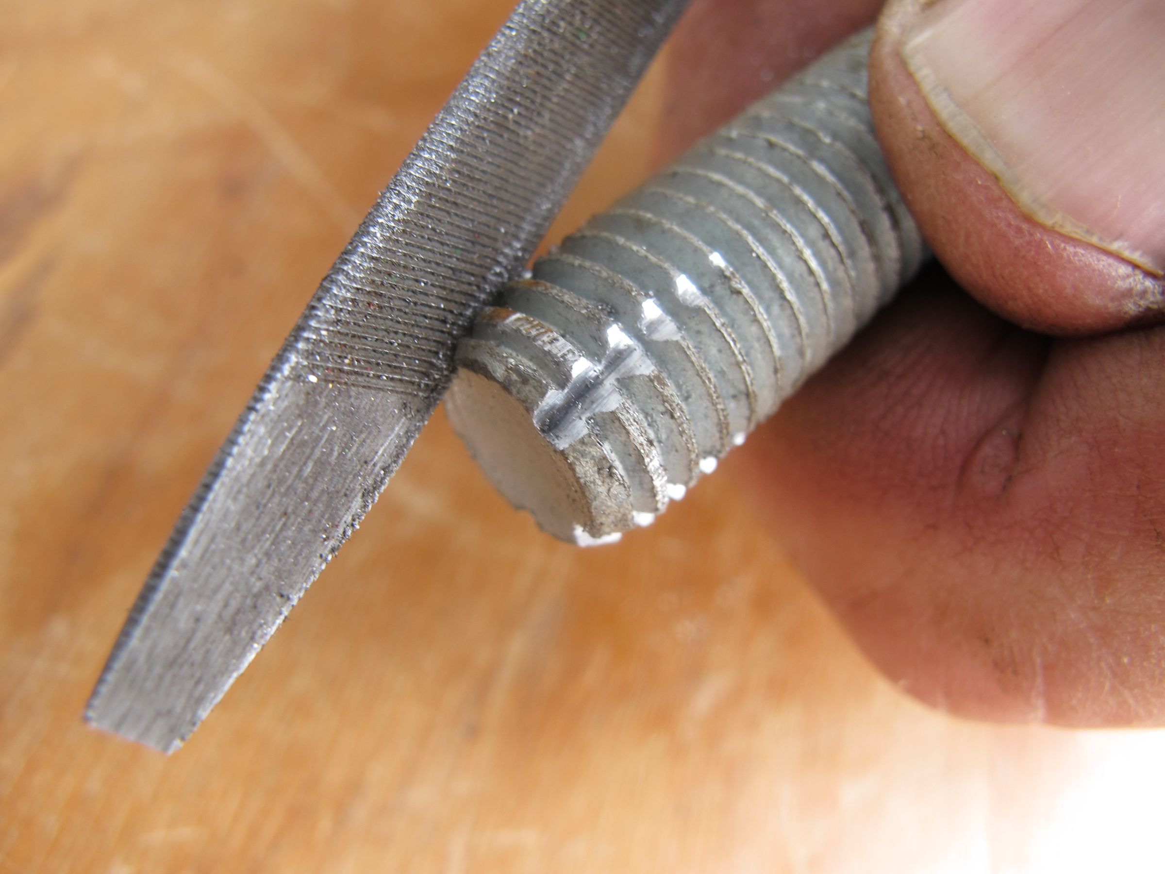 Repair Threads With a Home Made Tap