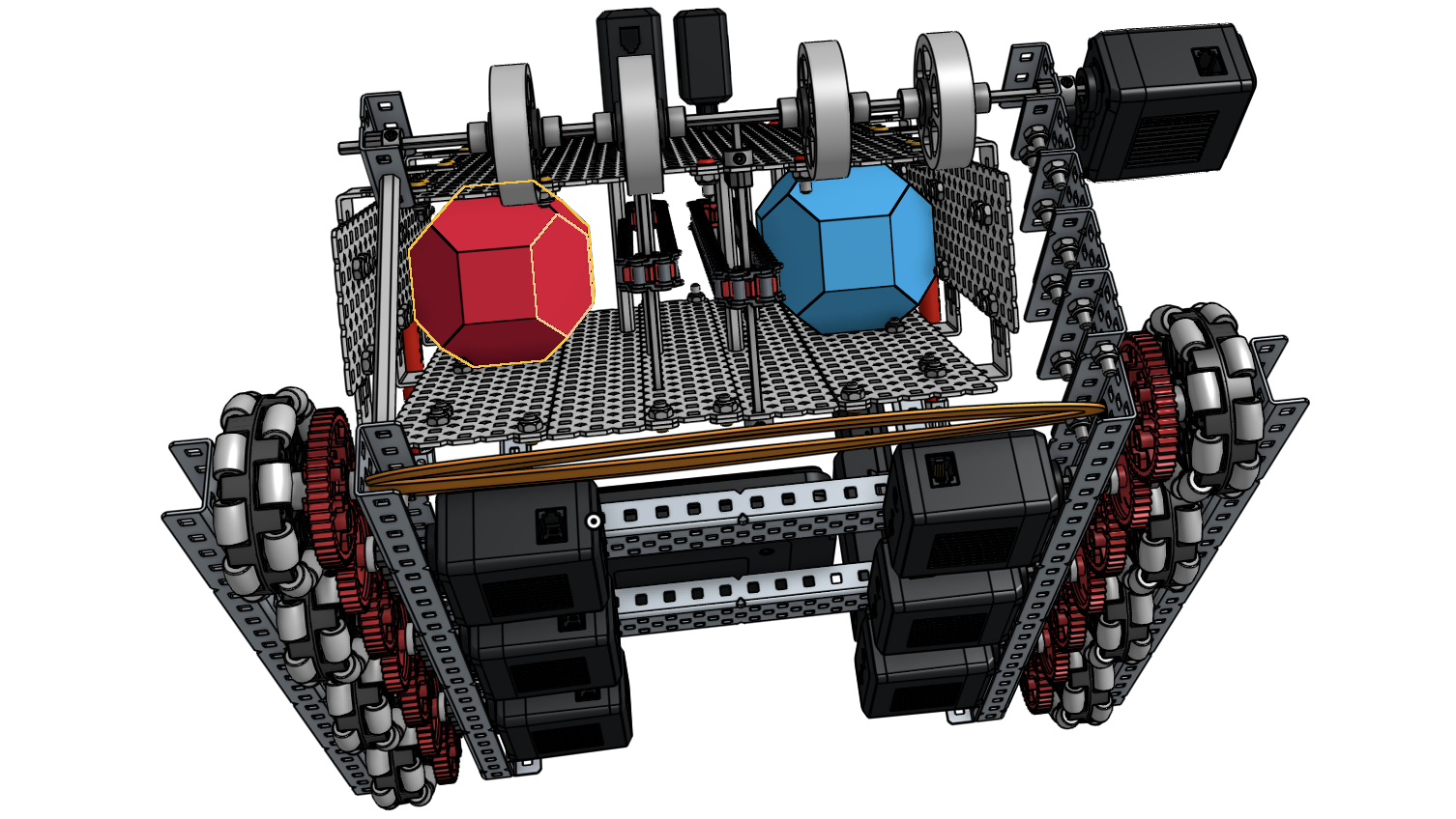 “3D CAD-Designed VEX V5 Robot for Competitive Robotics : 4 Steps ...