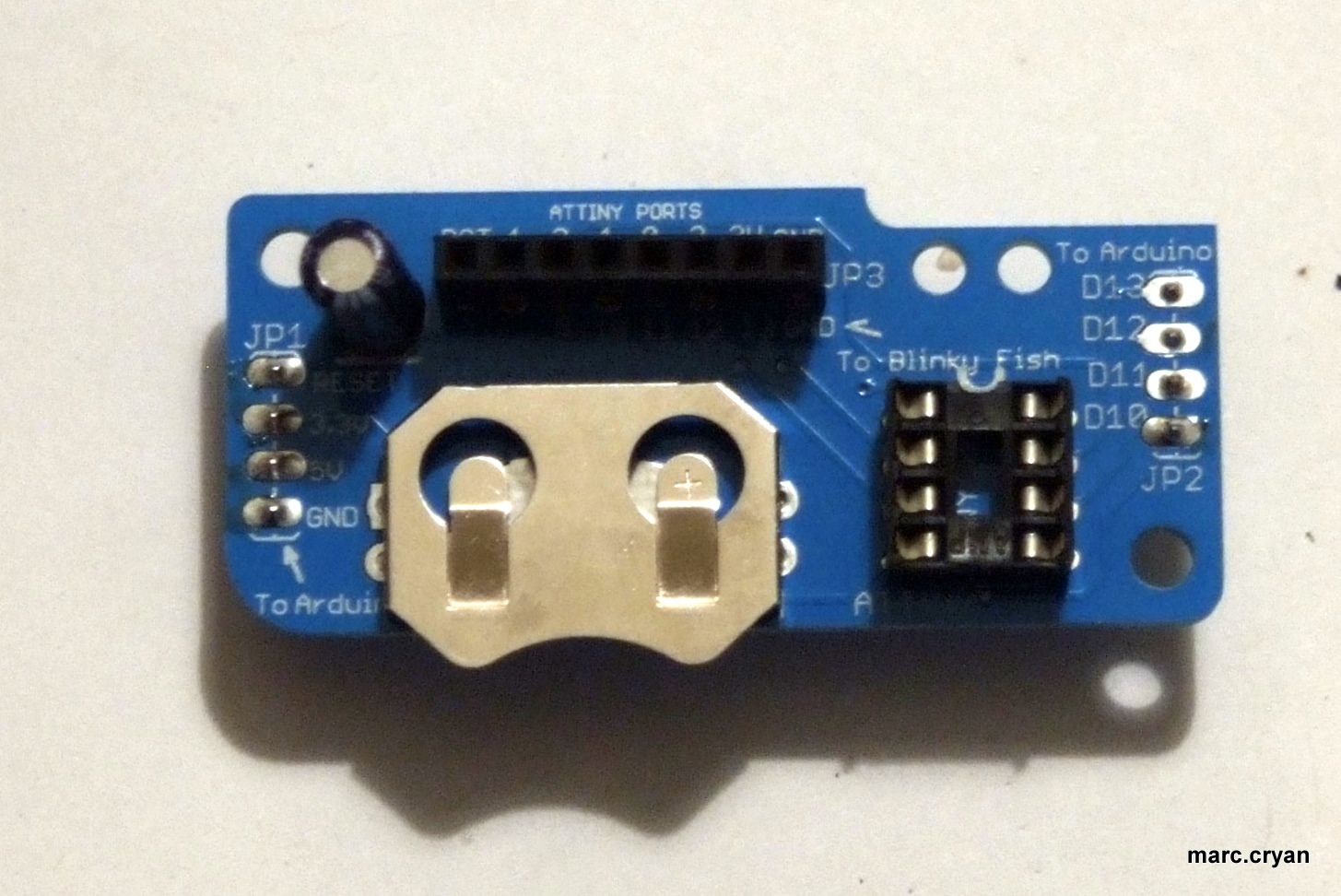 Fish Out of Water - ATtiny Board Used With Arduino