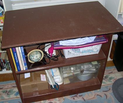 Folding sewing table extension