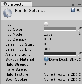 RenderSettings Dialof Skybox