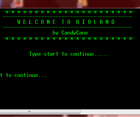BIOLAND: Batch RPG starting point