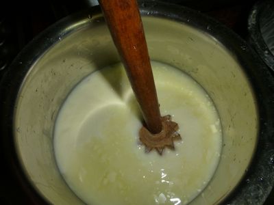 Making Butter From Curd
