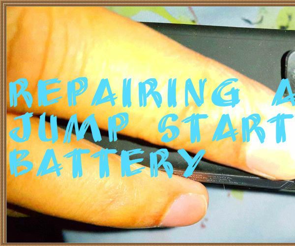 Repairing a Lithium Jump Starter Battery.