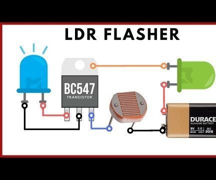 LED Flasher Circuit With LDR