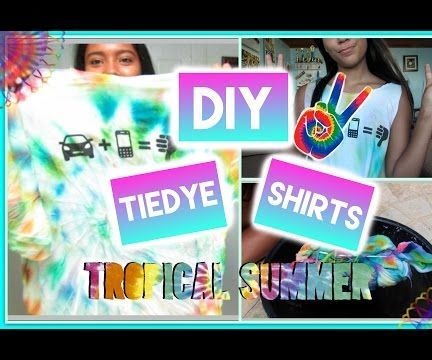 DIY Tie Dye Shirts With Food Coloring!