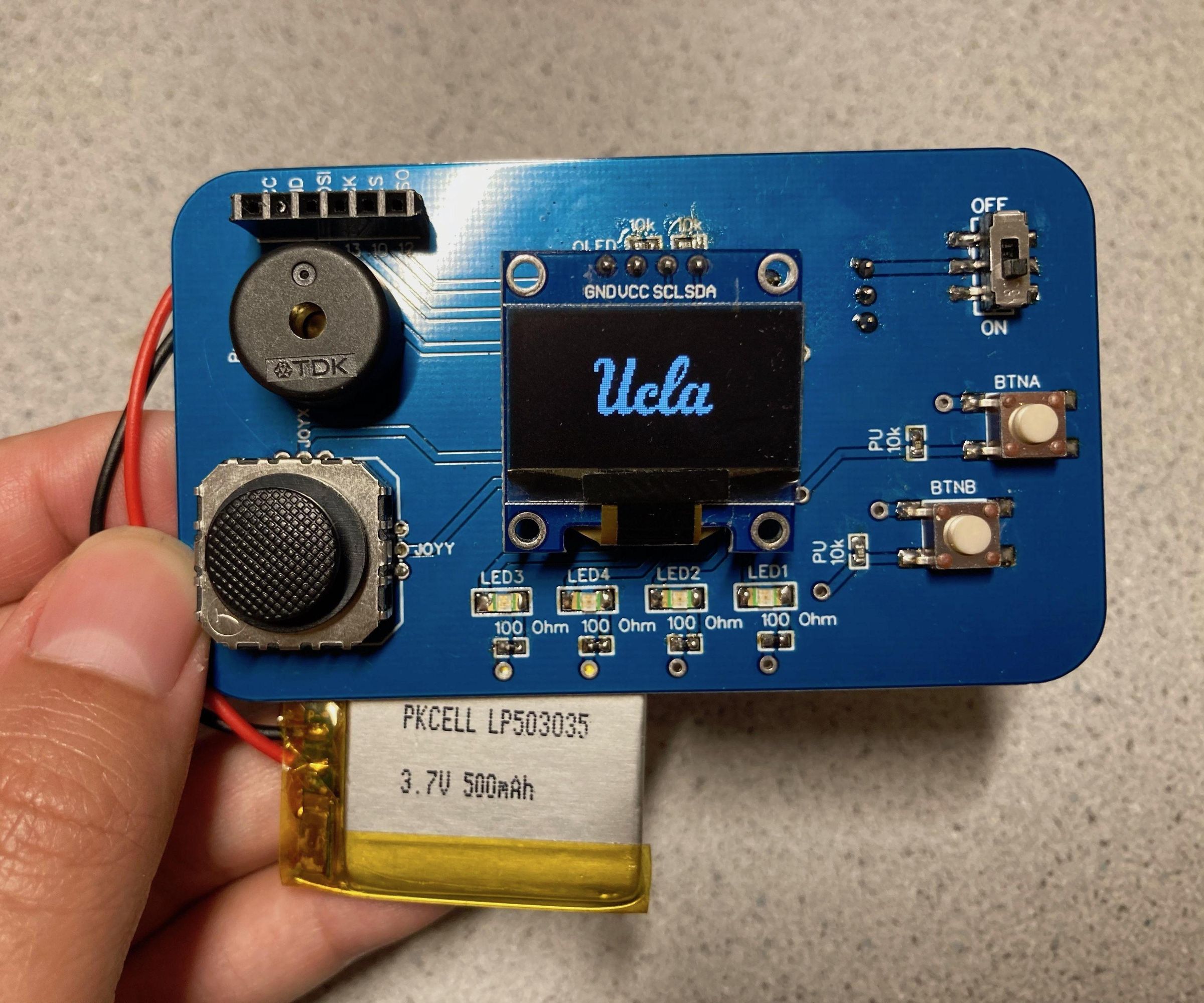 Mini Game Console With ATTINY84 and OLED Display