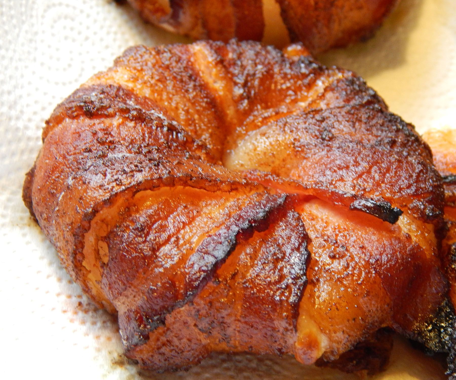 Bacon Wrapped Onion Pineapple and Mozzarella Cheese Rings.