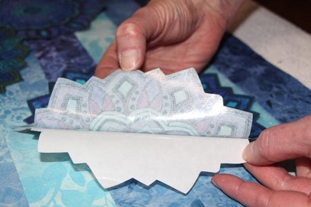 Combining the Applique Fabric Onto Background Fabric