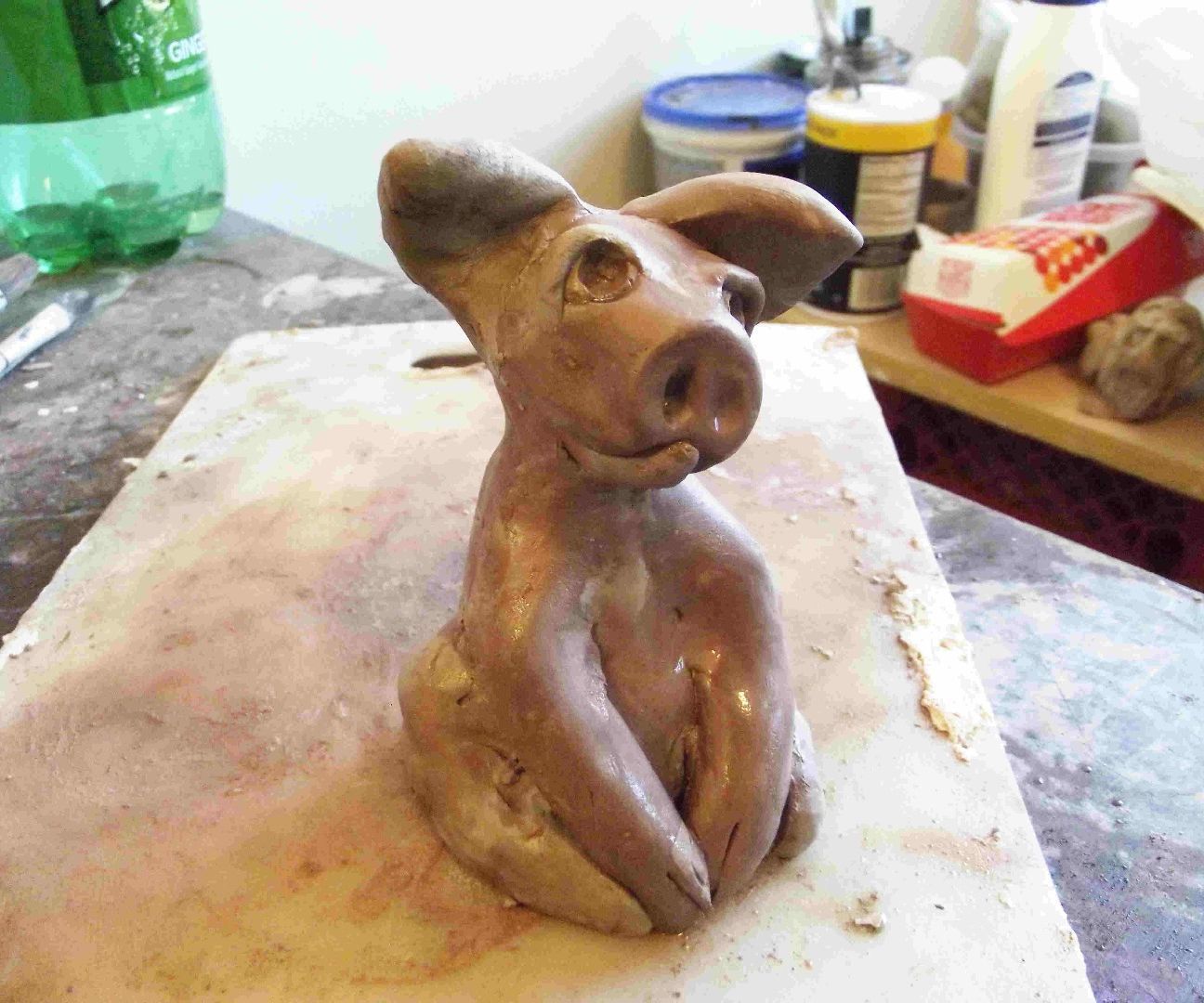 How to Sculpt a Pig in Clay