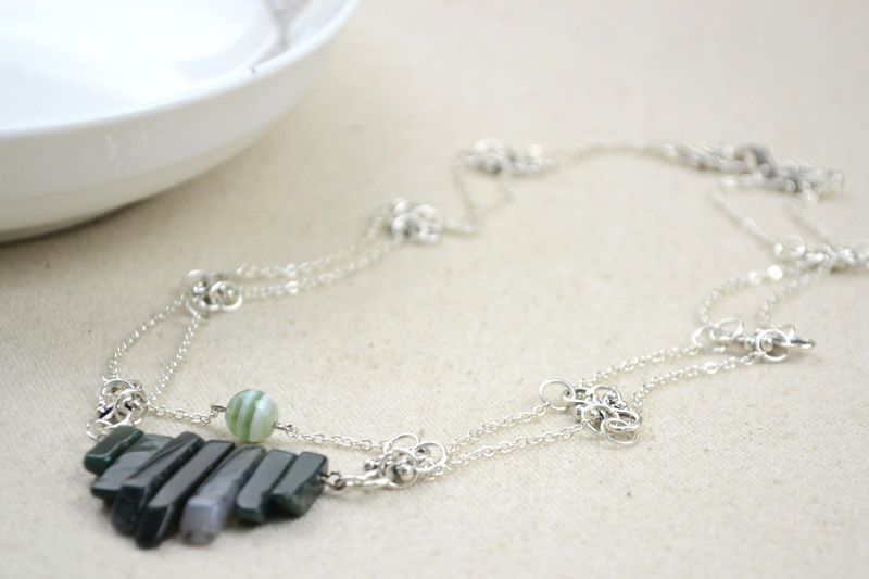 Making a Necklace With Natural Stone Beads