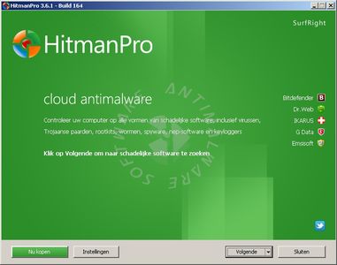 Scan With HitmanPro, Malwarebytes, and Emsisoft Anti-Malware