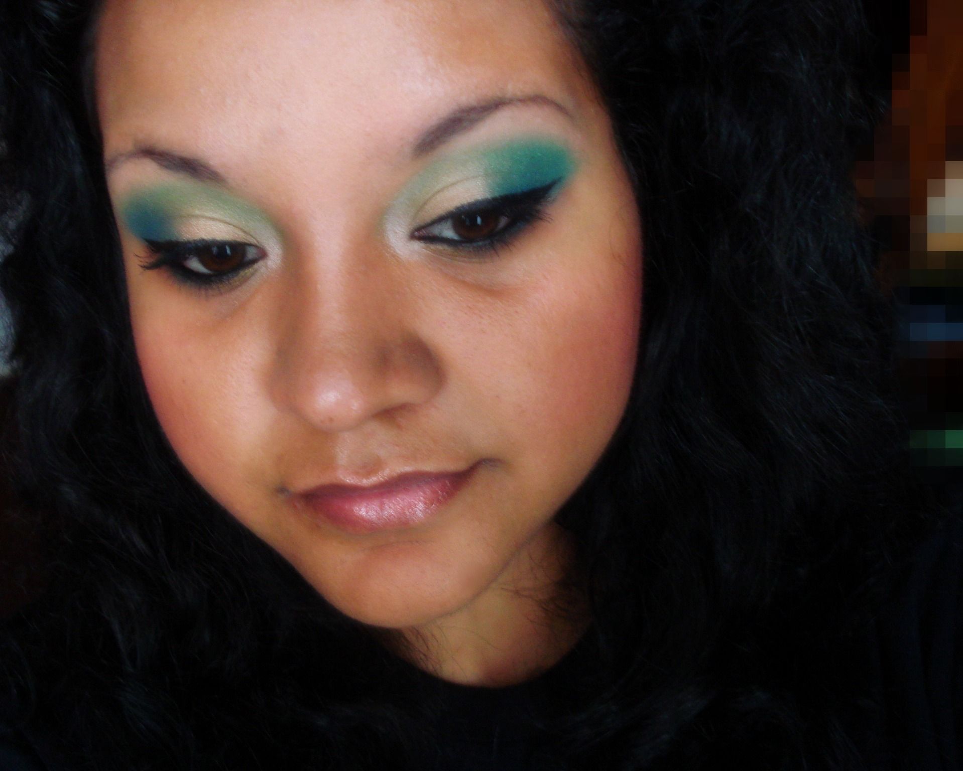 Easy Step-by-step Peacock Inspired Look :)