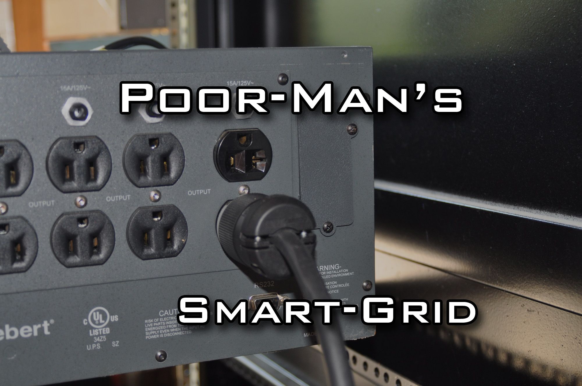 Poor-Mans Smart-Grid - Blackout Protection by UPS and Electric Motorcycle