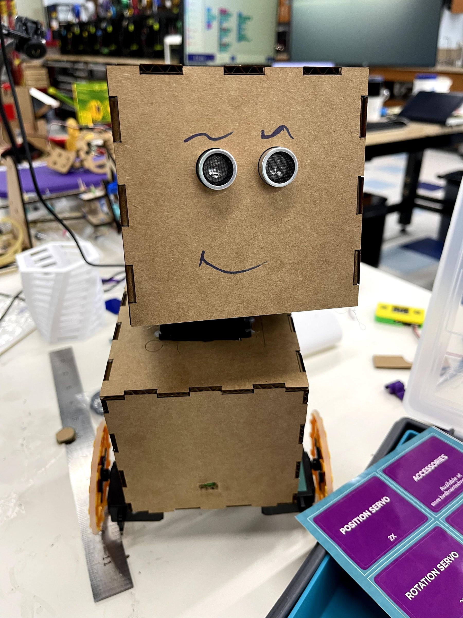 Elby the Robot(Hummingbird W/ Microbit) 5 Steps Instructables