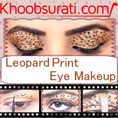 Leopard Print Eye Makeup