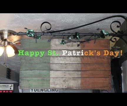 Happy St. Patricks Day! - Old Style Irish Banner for Flanagan's Irish Pub Dunedin, Fl