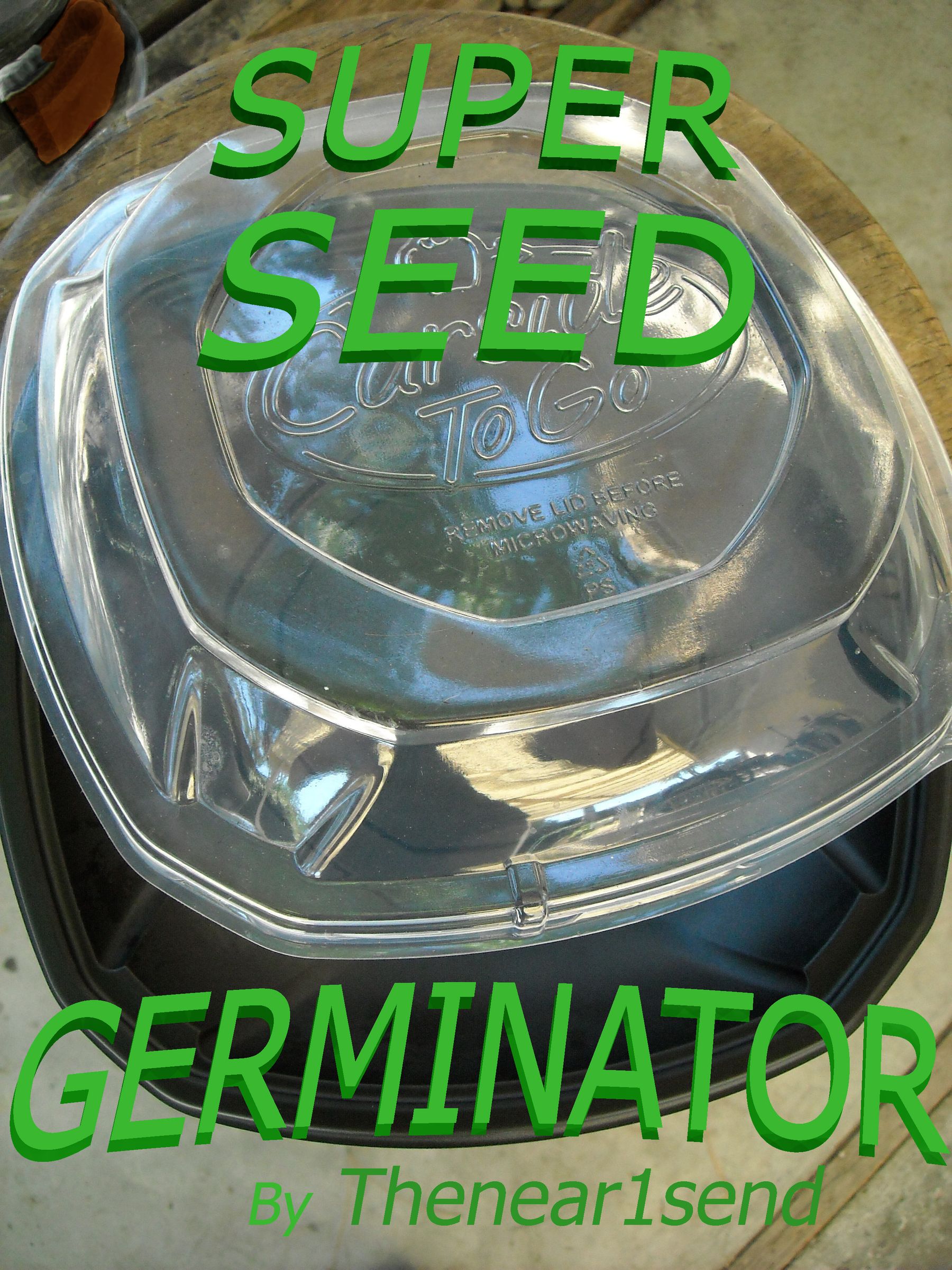 AWESOME AppleBee's Carside To-Go Container Seed Germinator / Starter!!!!!!