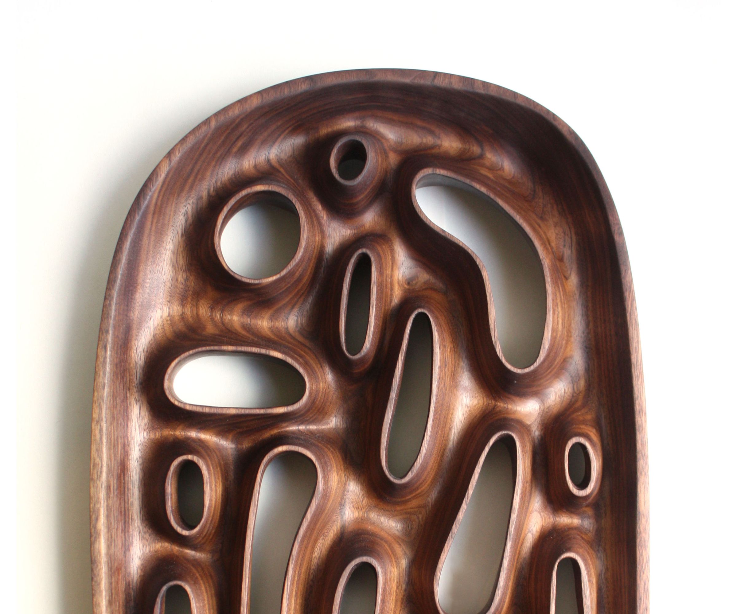 Hand Carved Sculptural Wooden Bowl