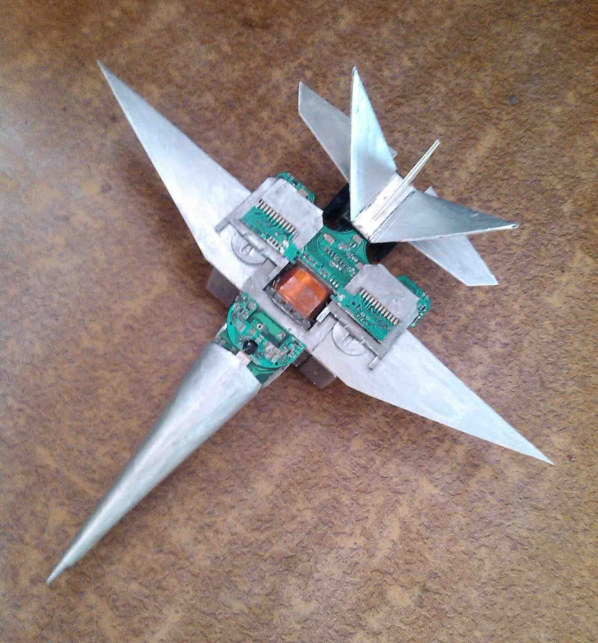 Modern Fighter Plane From E-Waste