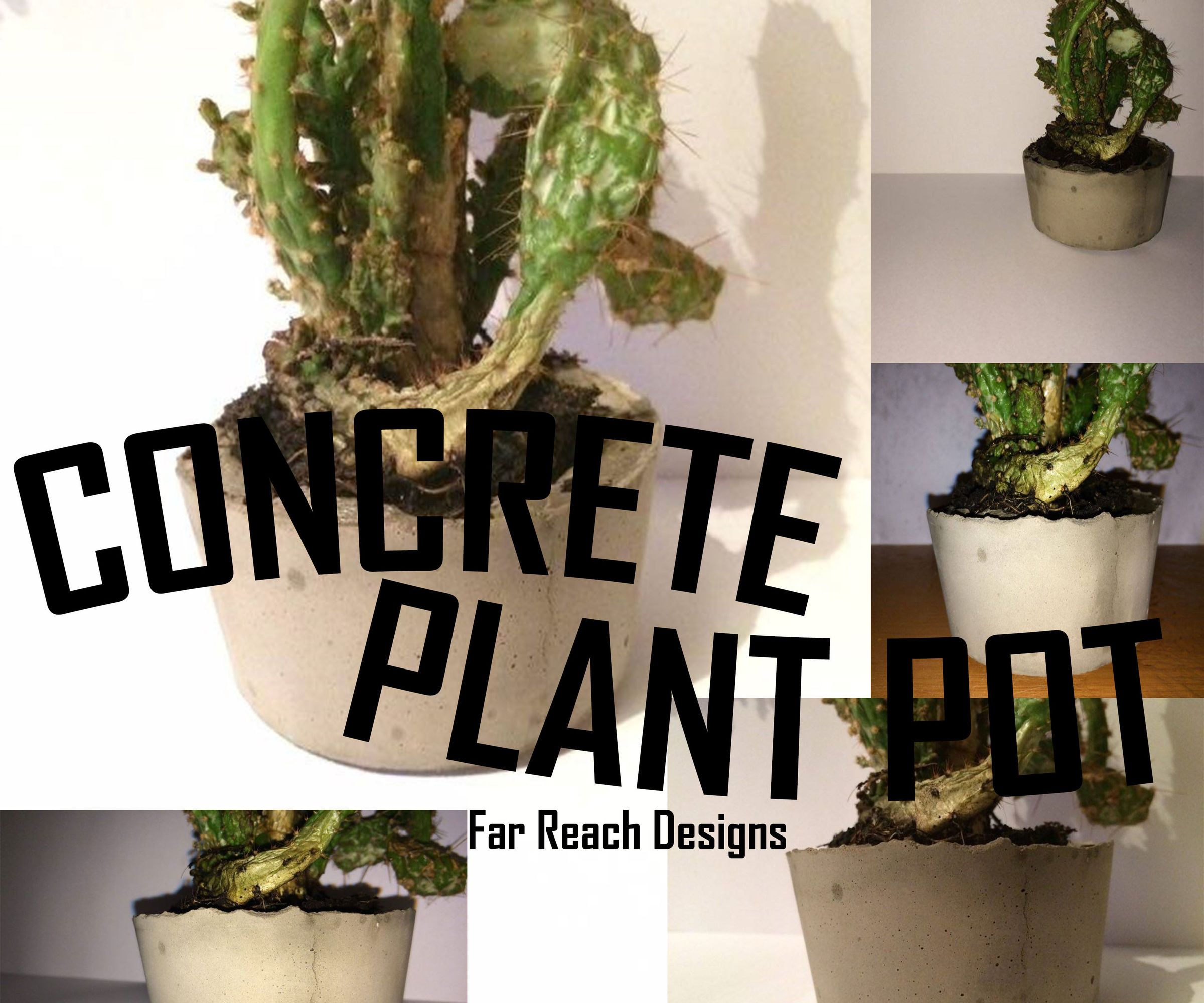 Concrete Plant Pot 