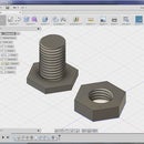 Threaded Nut and Bolt With Fusion 360