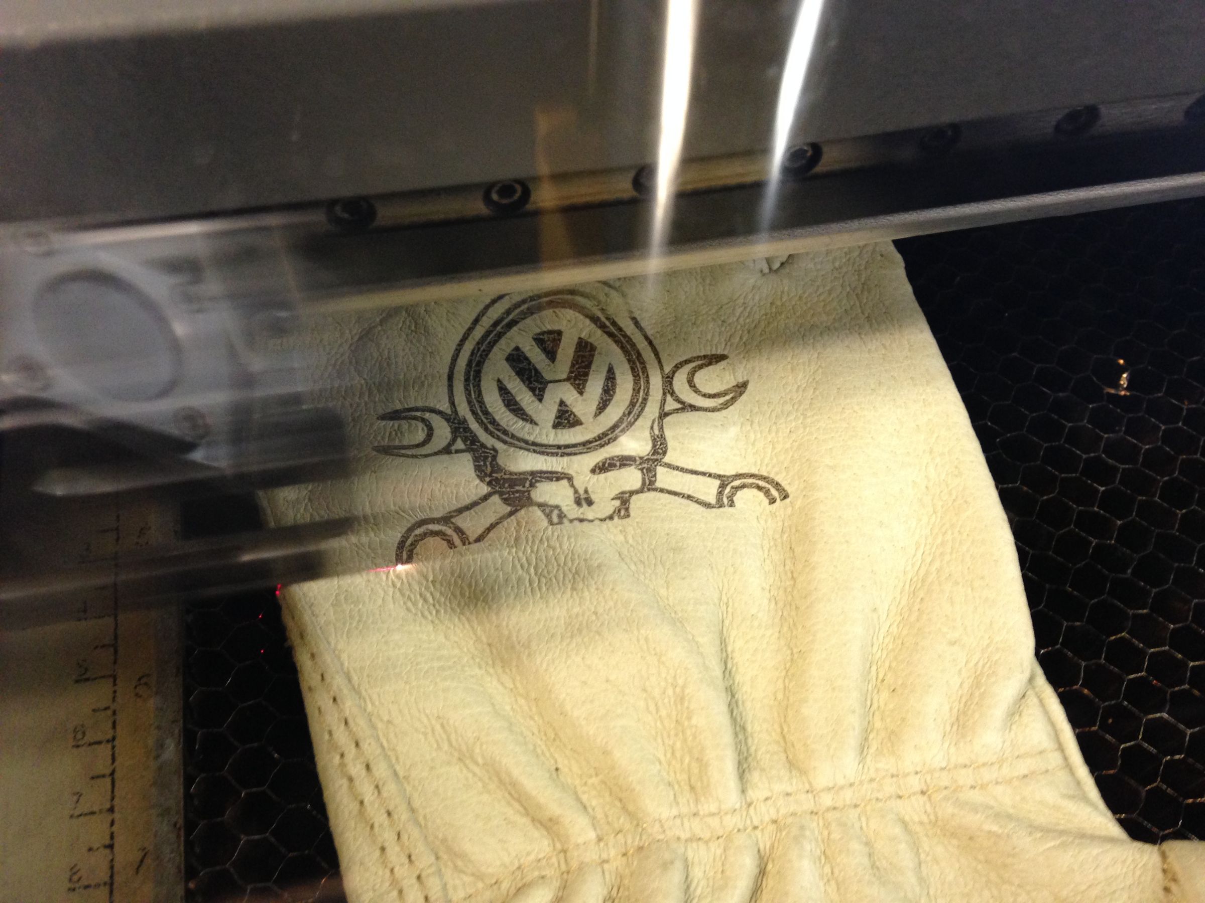 Laser Etch Leather Gloves 4 Steps Instructables