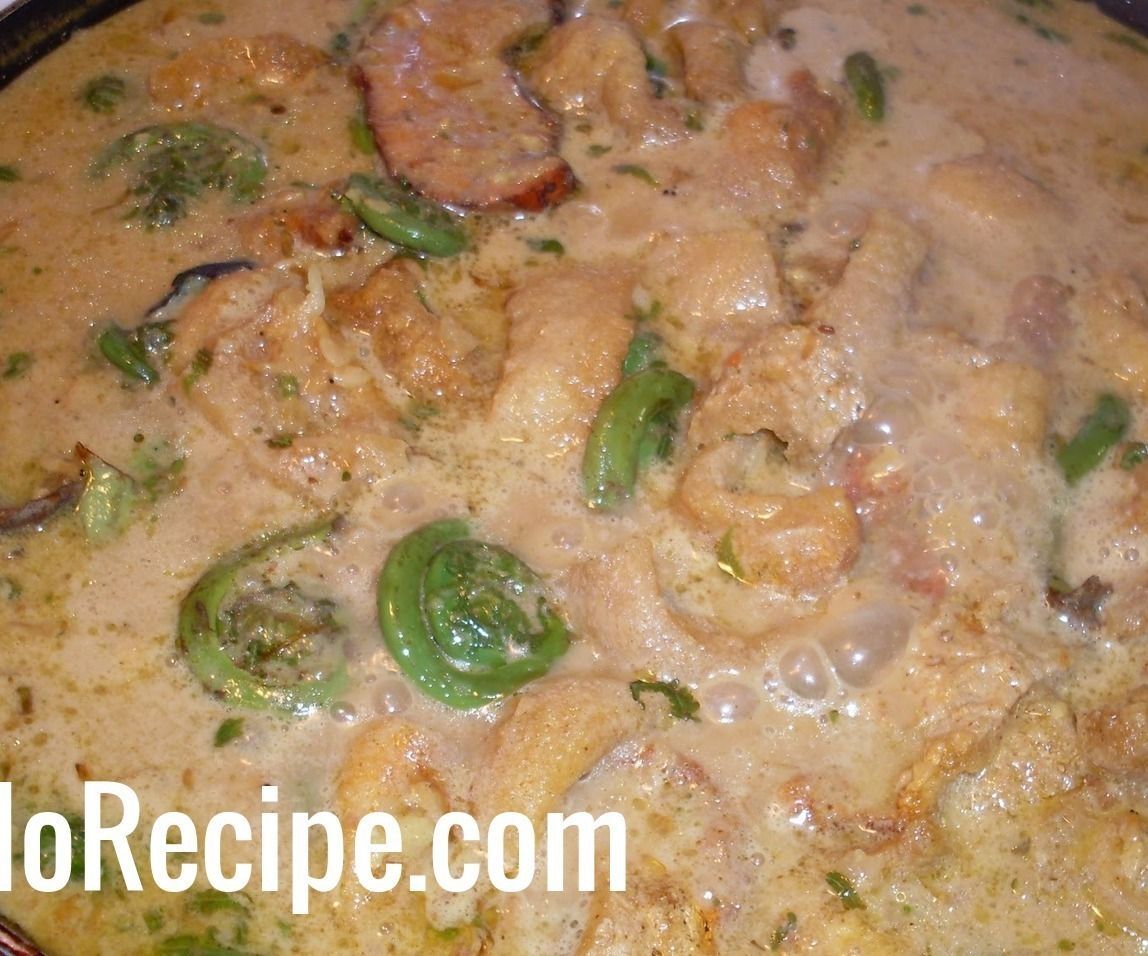 Fiddlehead Ferns in Coconut Milk