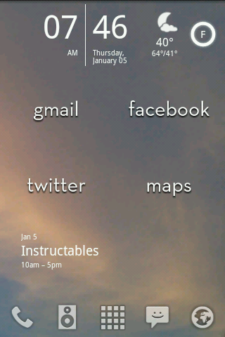 Make a Custom Homescreen on Android