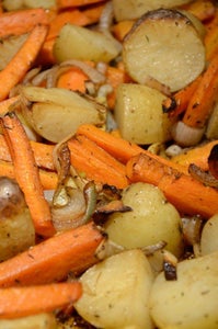 How to Make Roasted Potatoes & Carrots