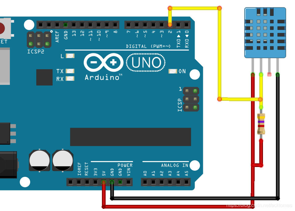 DHT11 Temperature and Humidity Sensor With Arduino : 4 Steps ...