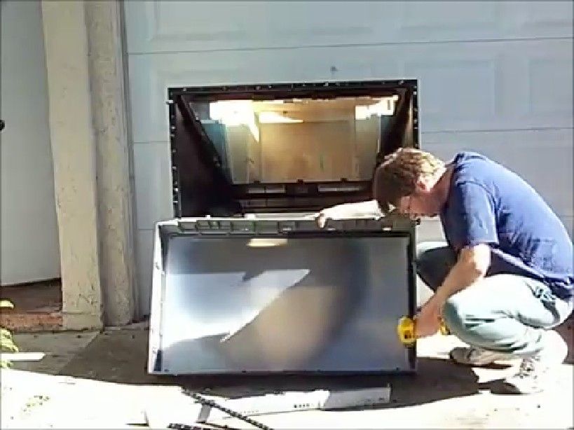 Salvaging the Fresnel Lens from  a Rear Projection TV