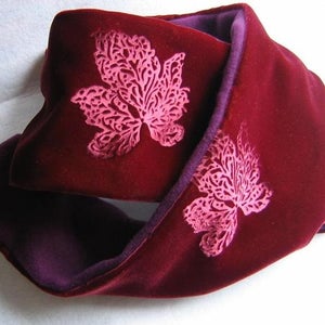 Emboss Velvet With Rubber Stamps and a Household Iron