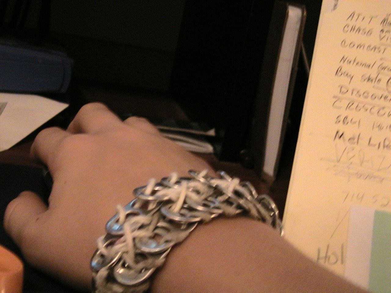 Pop top bracelet (doubled)