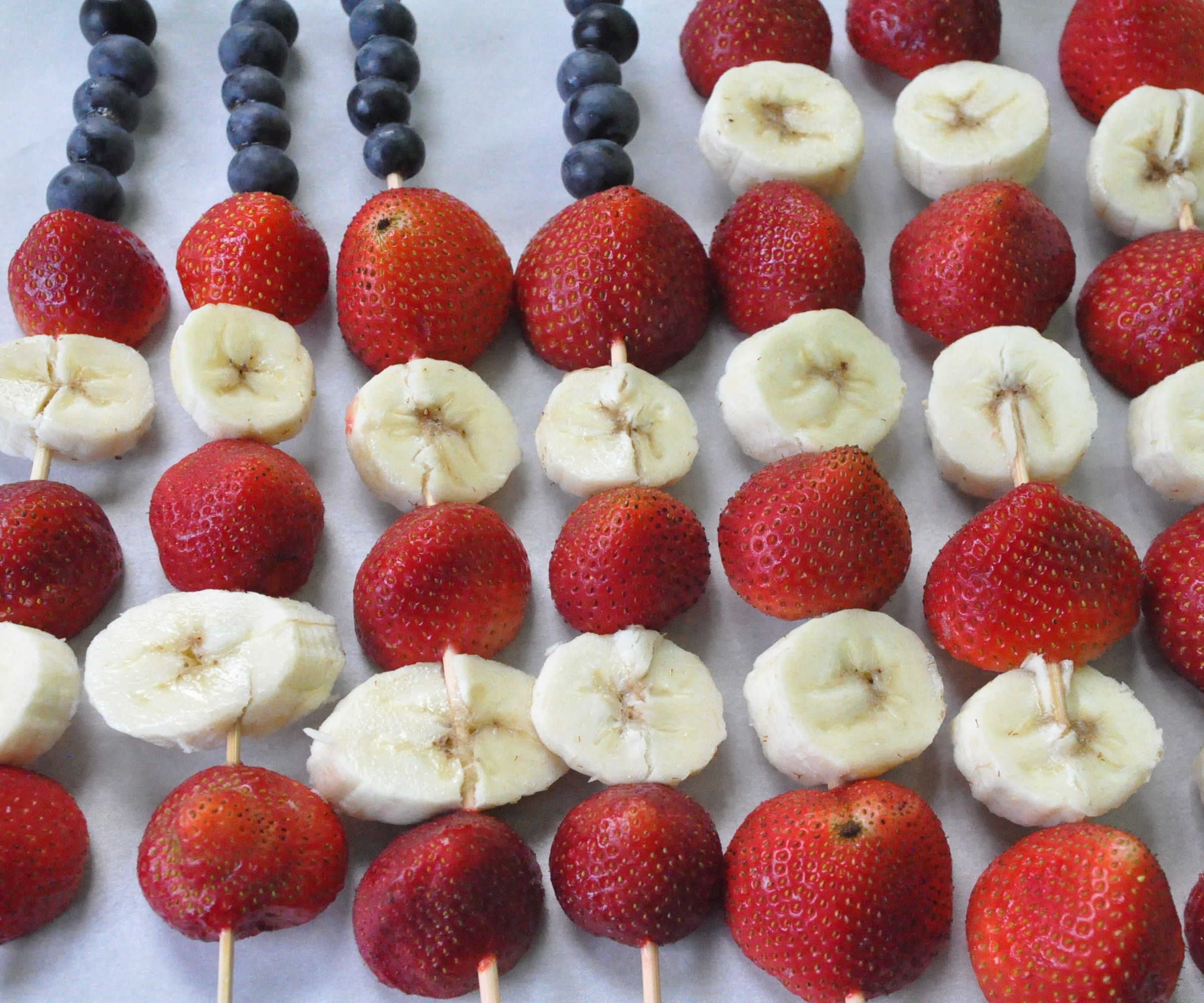 American Flag Kabobs (July 4th Recipe)